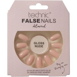 Technic False Nails Almond Gloss Nude