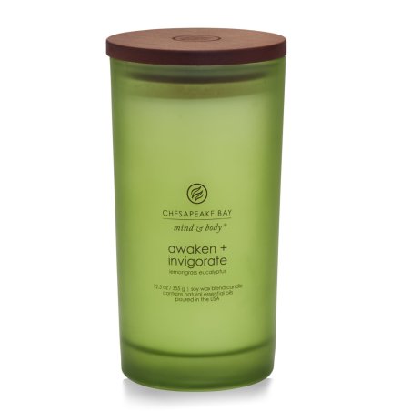 Chesapeake Bay Awaken & Invigorate bougie en cire Cylindre Vert