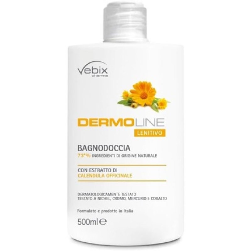 Vebix Dermoline Soothing Calendula Shower Gel 500ml