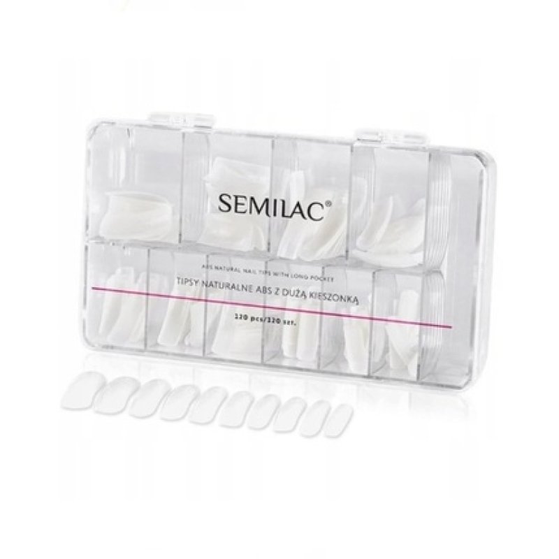 Semilac Milky Tips Nail Extension 120 Pieces