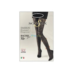 Solidea Rachel 70 Lace Graduated Compression Tights Size 03 Ml Black