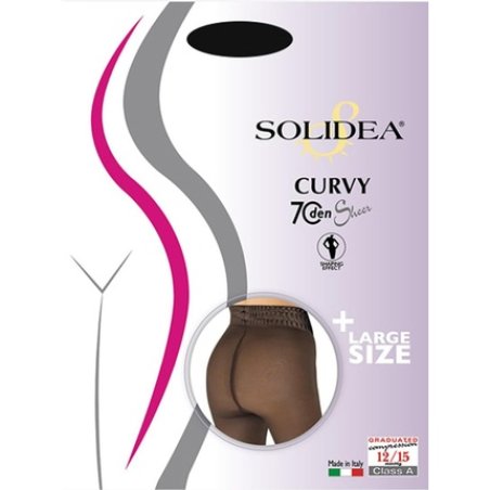 Solidea Curvy 70 Sheer Color X030 Navy Blue Size 3 ML/XL