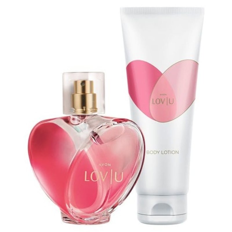 Avon Women's Fragrance Set Love U Gift Set Eau De Parfum Spray and Body Lotion