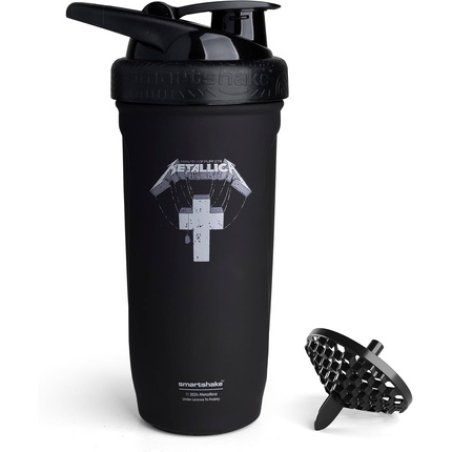 Smartshake Rockband Reforce Stainless Steel Protein Shaker Bottle 900ml 30oz