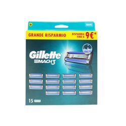 Gillette Mach 3 Razor Refill Pack Of 15 By Gillette
