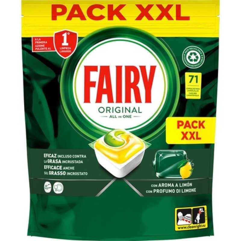 Fairy All In One Lemon Dishwasher Detergent