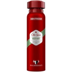 Old Spice Restart Deodorant Body Spray for Men 150ml 48 Hours Freshness 0% Aluminium Salts No White Residue and Yellow