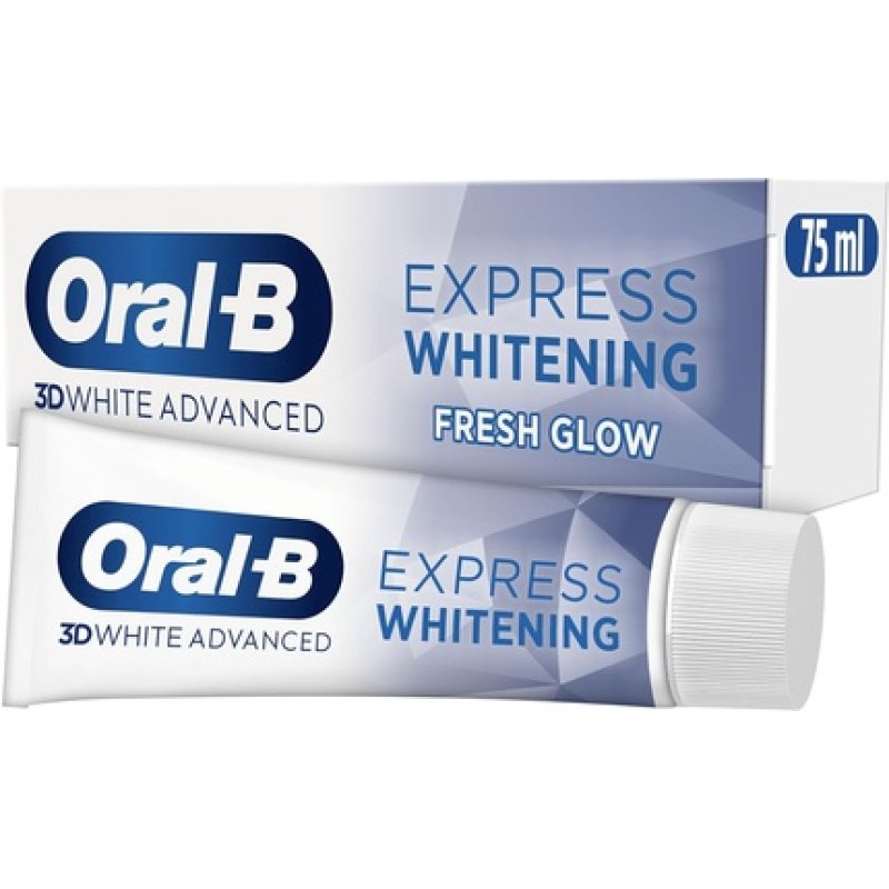 Oral-B 3D White Advanced Express Whitening Toothpaste Fresh Glow 75ml