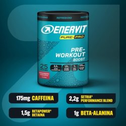 Enervit Purepro Pre Workout Powder Supplement Strawberry Pineapple Flavor