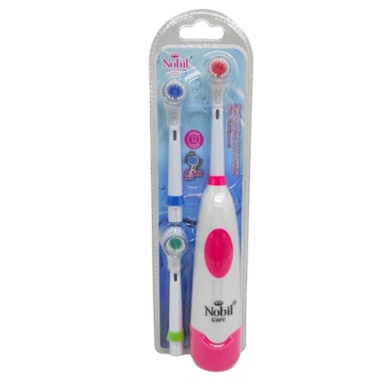 Nobil Care Electric Toothbrush With 2 Compatible Replacement Heads
