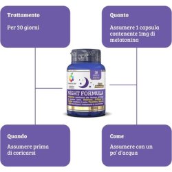 Colors Of Life Night Formula Melatonin Valerian Passionflower Supplement