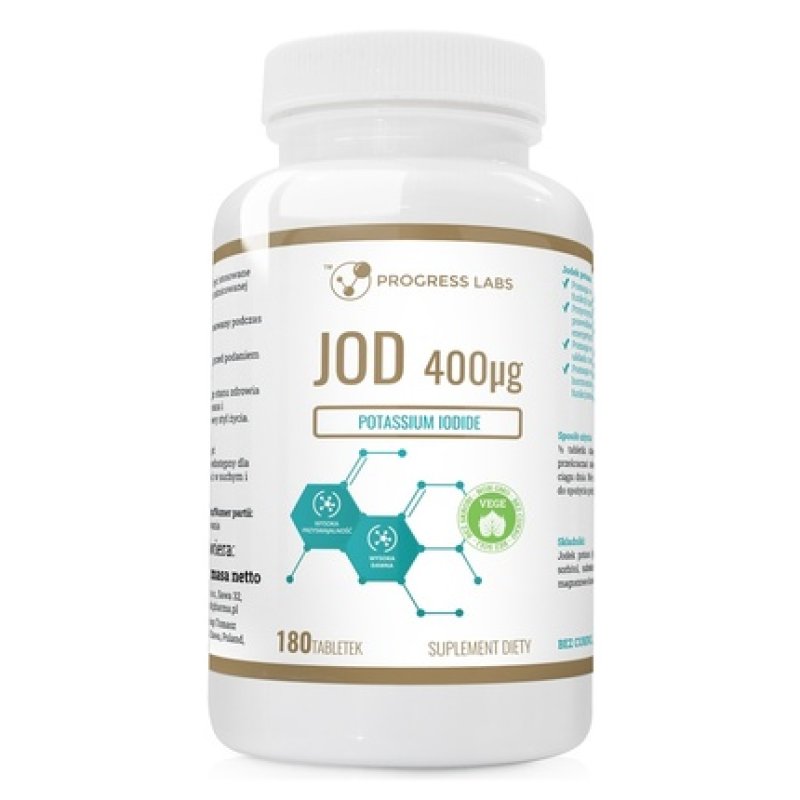 Progress Labs Iodine 400 Dietary Supplement - 180 Tablets