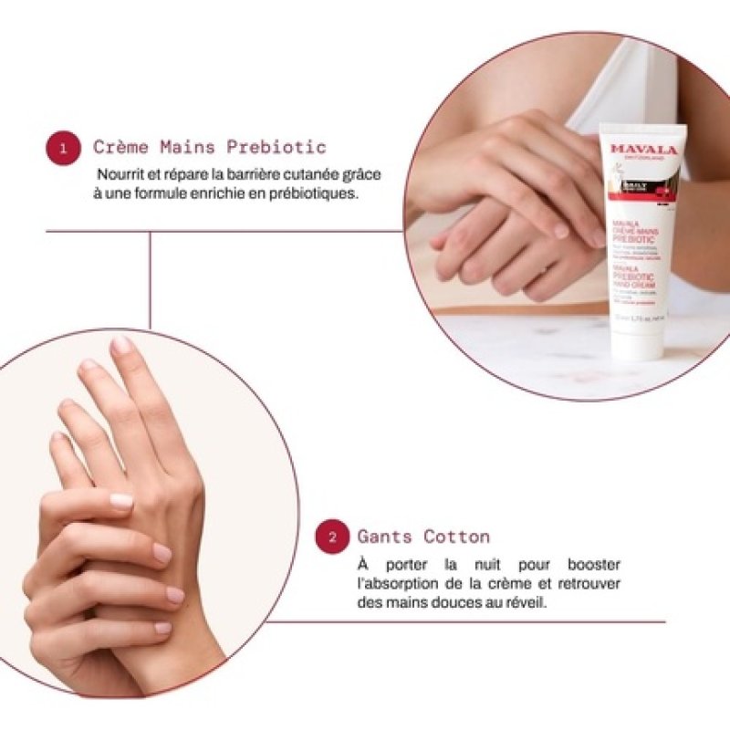 Mavala Prebiotic Hand Cream & Cotton Gloves