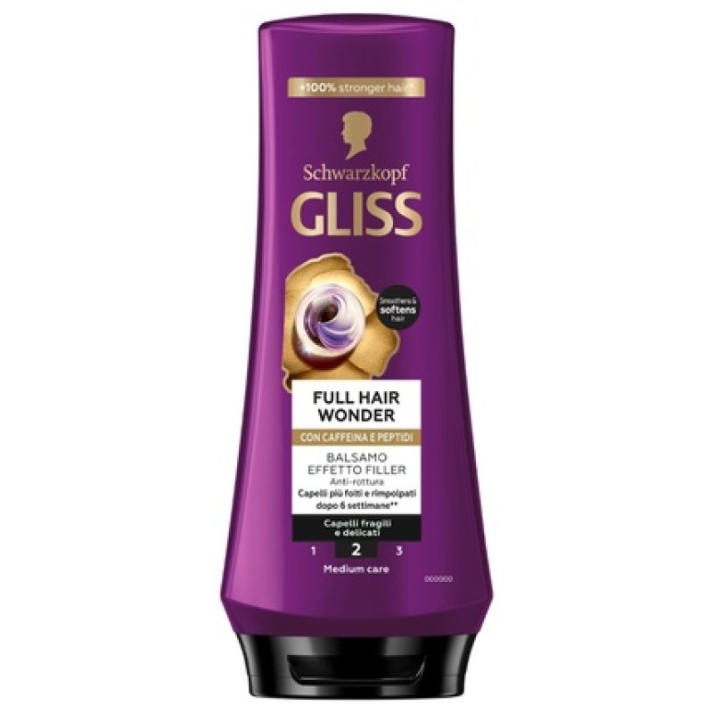 Gliss Full Hair Wonder Conditioner With Caffeine And Peptides 200 Ml