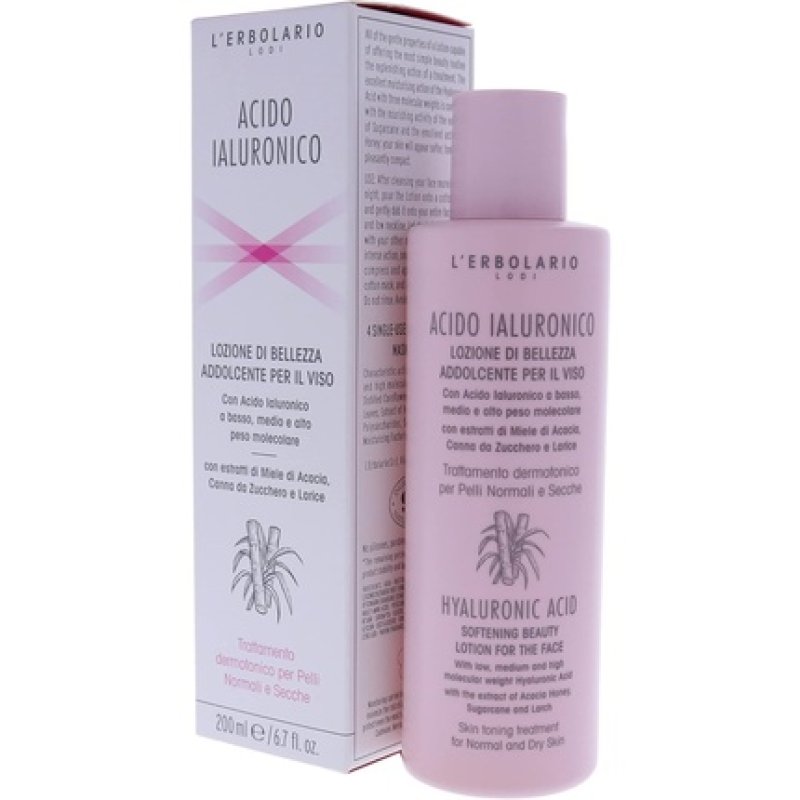 L'Erbolario Hyaluronic Acid Softening Beauty Lotion for Normal Skin