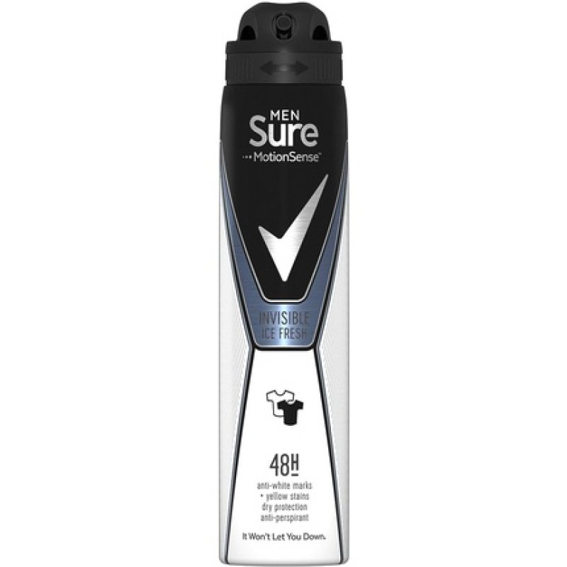 Sure Men Invisible Ice Aerosol Anti-Perspirant Deodorant 150ml