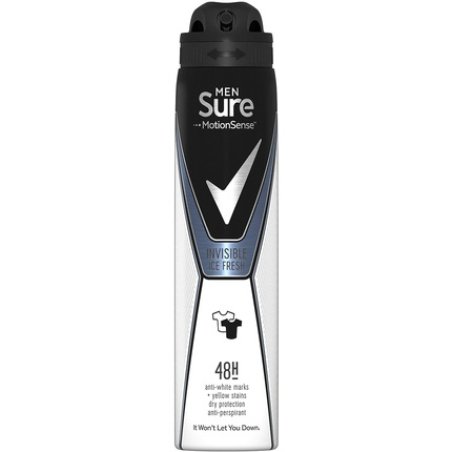 Sure Men Invisible Ice Aerosol Anti-Perspirant Deodorant 150ml
