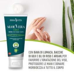 Erba Vita Aloe Vera 3 in 1 Face, Hand and Body Cream