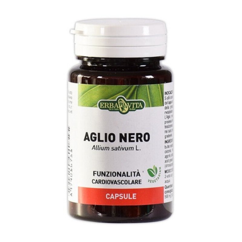 Erba Vita Black Garlic Dietary Supplement 60 Capsules