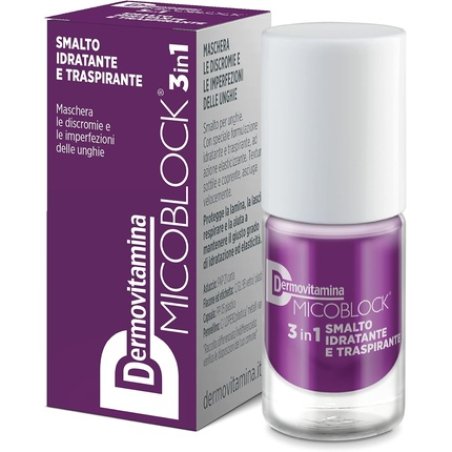 Dermovitamina Micoblock 3in1 Moisturizing and Breathable Nail Polish 5ml Violet