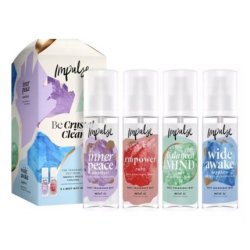 Impulse Be Crystal Clear Gift Set Body Mist 150ml - Pack of 4