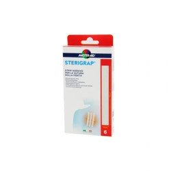 Pietrasanta Pharma Master Aid Adhesive Strip For Wound Suturing 6 Strips Of 10 Cm X 12 Mm