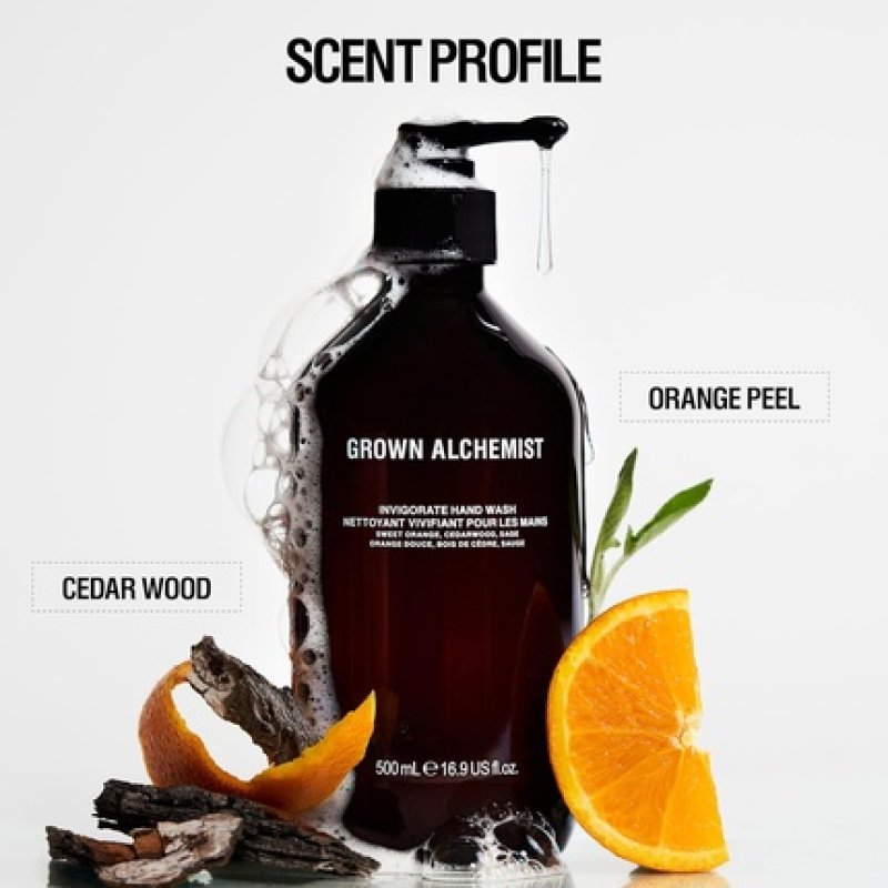 Grown Alchemist Invigorate Luxury Hand Wash - Orange, Cedarwood, Sage