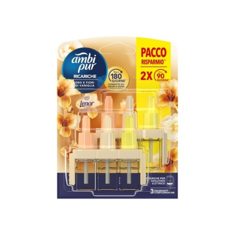 Ambi Pur 3volution Refill 20 Ml X 2 Gold And Vanilla Flowers