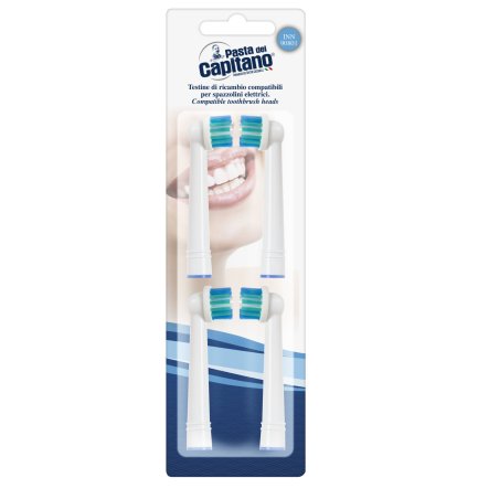 Pasta del Capitano INN-90801 toothbrush head 4 pc(s) White