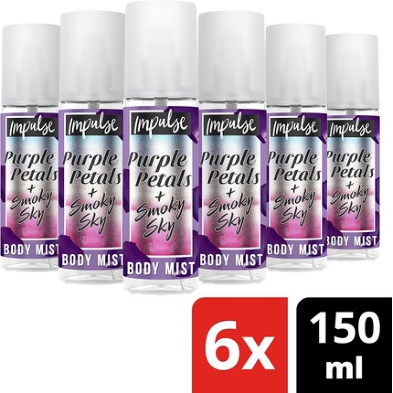 Impulse Purple Petals Smoky Sky Body Mist Fragrance Spray 150ml