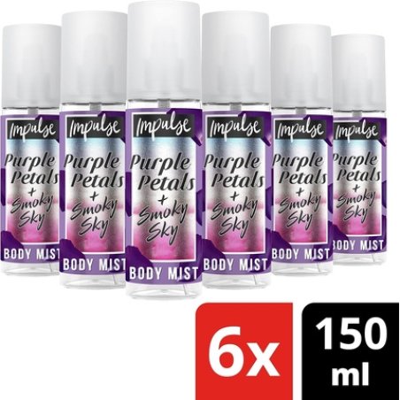 Impulse Purple Petals Smoky Sky Body Mist Fragrance Spray 150ml