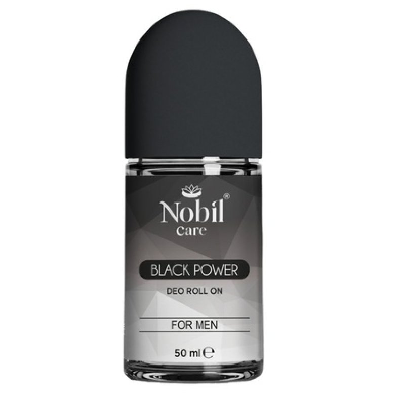 Nobil Care Deodorant Rollon 50 Milliliters For Men Black Power