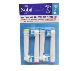 Nobil Care Electric Toothbrush Replacement Heads Compatible X 4