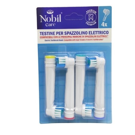 Nobil Care Electric Toothbrush Replacement Heads Compatible X 4