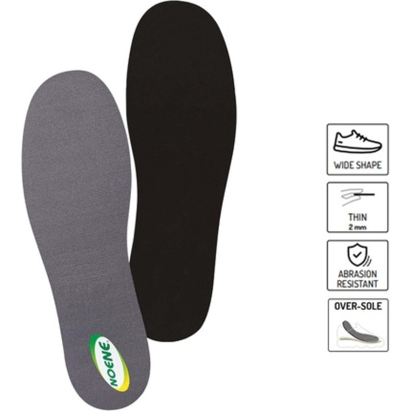Noene NO2 Antishock Insoles for Sports Shoes Ideal for Men and Women 48 12.5