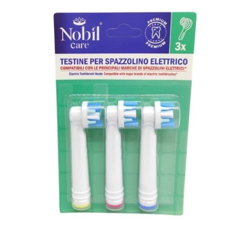 Nobil Care Electric Toothbrush Replacement Heads X 3 Premium Compatible Heads