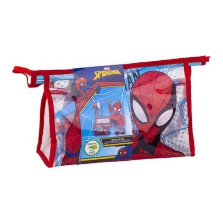 Children's Travel Toilet Set Spider-Man 4 Pieces Red 23x15x8 cm