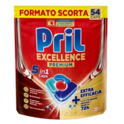 Pril Excellence Premium 5 In 1 Capsules Extra Efficacy 54 Count