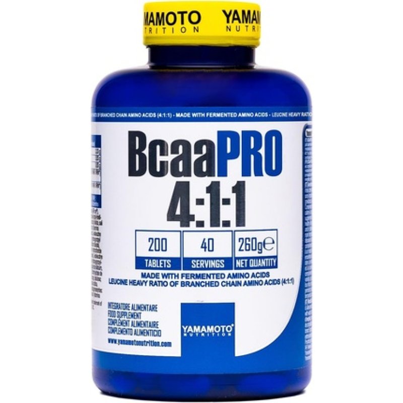 Yamamoto Nutrition BCAA 411 Pro Food Supplement 200 Tablets