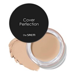 THESAEM Cover Perfection Pot Concealer 01 Clear Beige High Adherence Coverage Balm Matte Finish Sebum Control for Oily