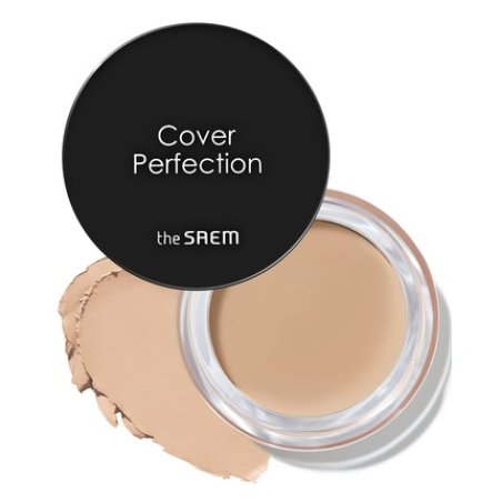 THESAEM Cover Perfection Pot Concealer 01 Clear Beige High Adherence Coverage Balm Matte Finish Sebum Control for Oily