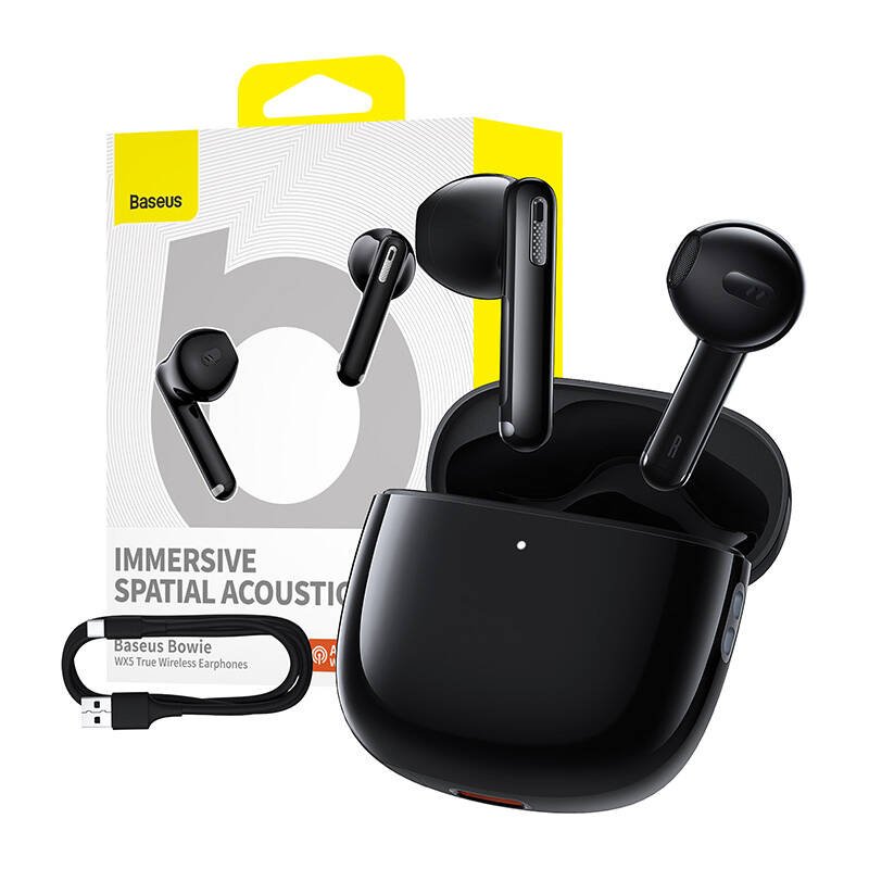 Earphones TWS Baseus Bowie WX5 (black)
