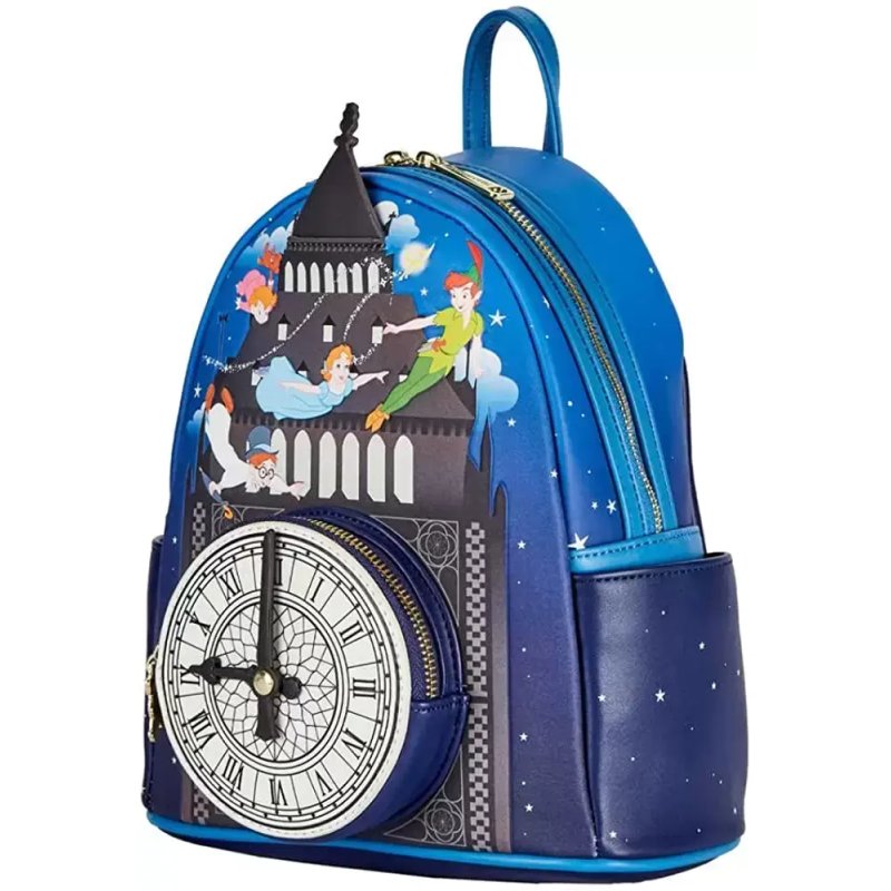 DISNEY - Peter Pan Glow Clock - Sac à dos LoungeFly '23x28x10cm'