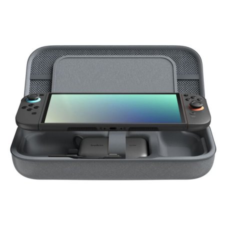 Belkin ENA001hqCH-V2 Travel case Nintendo Mesh, Polyester, Velvet Charcoal