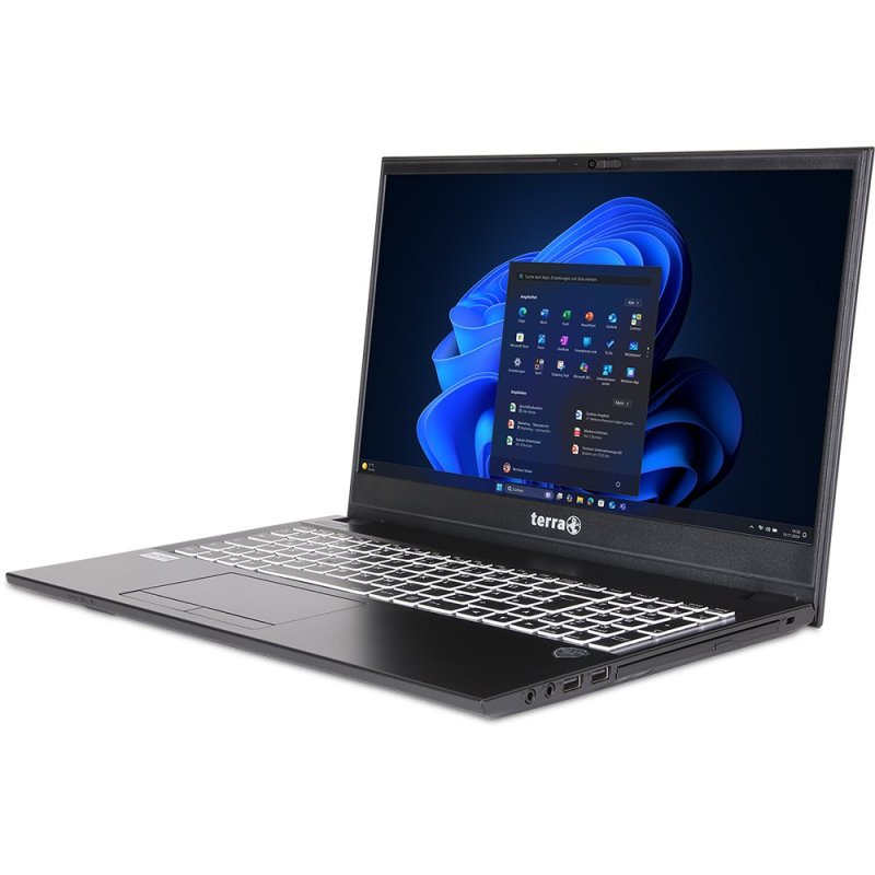 TERRA 1220841 laptop Intel Core™ i3 i3-1315U 39,6 cm (15.6") Full HD 8 Go DDR4-SDRAM 500 Go Windows 11 Pro Noir