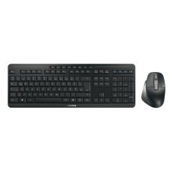 CHERRY Stream desktop ultimate keyboard Mouse included Home/Office USB RF Wireless Bluetooth QWERTZ German Black