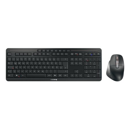 Cherry Stream Desktop Ultimate, Kabelloses Tastaturset 2x Bluetooth®-5.2-Kanäle, 2,4-GHz-Funk und USB, Ergonomische