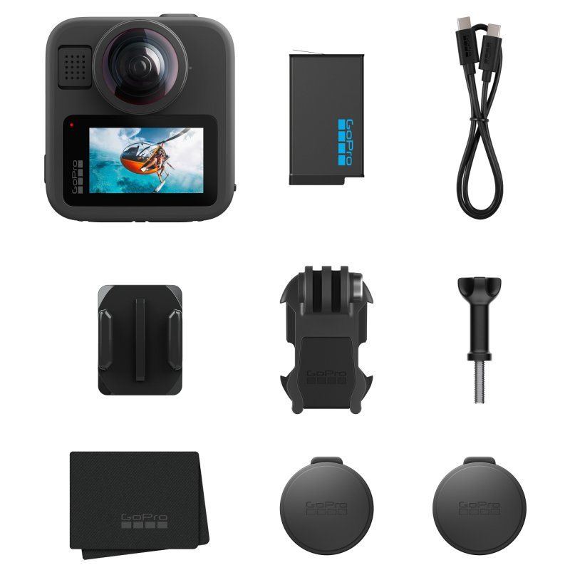 GoPro MAX 2, NOT " MAX2 fotocamera per sport d'azione 29,5 MP 8K Ultra HD 25,4 / 2,3 mm (1 / 2.3") Wi-Fi 195 g