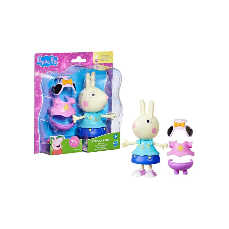 Peppa Pig - Peppa & Friends Dress Up 15 cm - Rebecca Rabbit