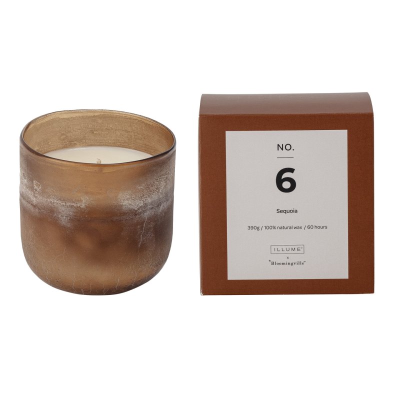 Bloomingville - NO. 6 Sequoia Scented Candle - Brown